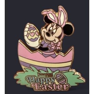 DISNEY PIN / MINNIE MOUSE HAPPY EASTER 2008 DLR / LE 300
